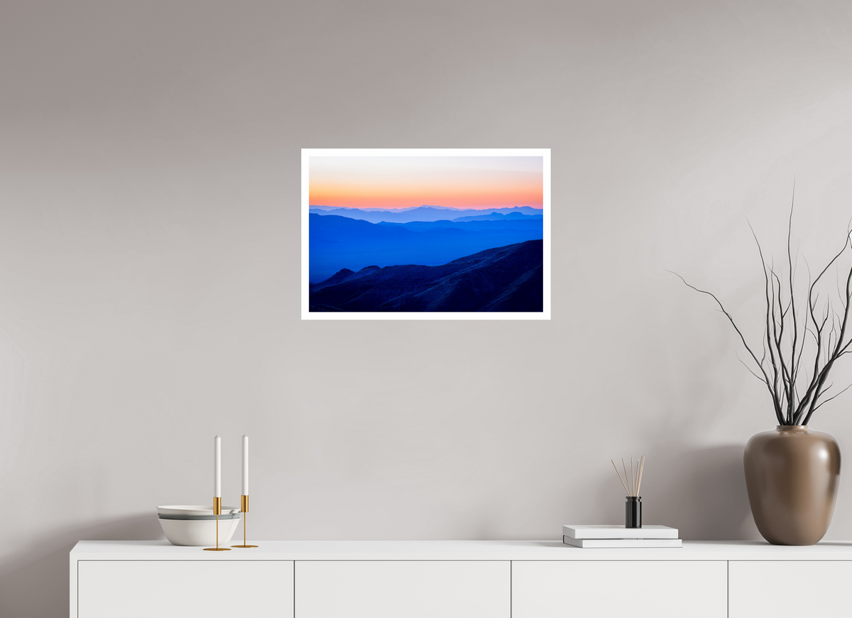 24 x 16″, canson baryta prestige II Sunrise on Dantes Peak