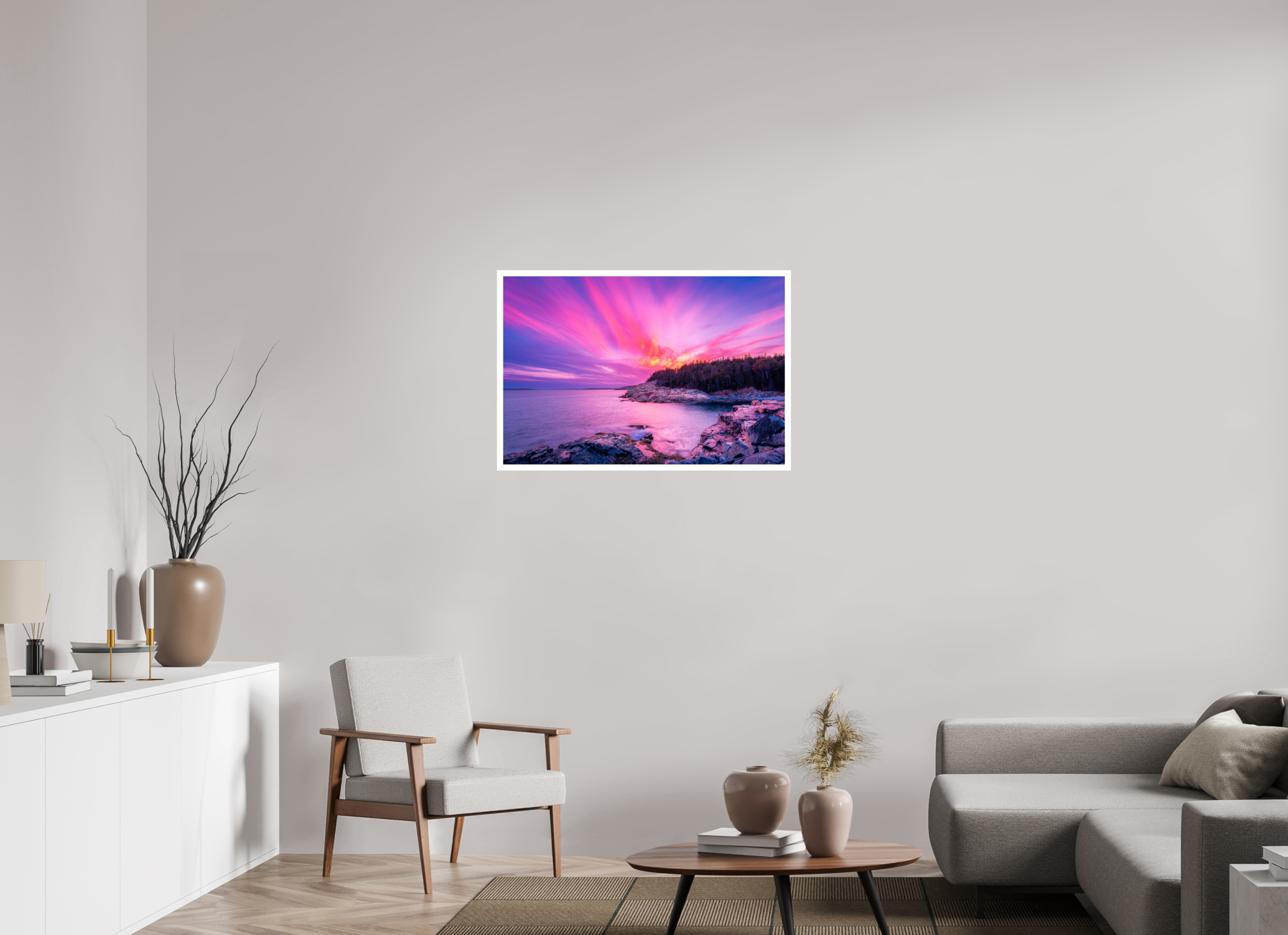 36 x 24″, canson baryta prestige II pink sunset