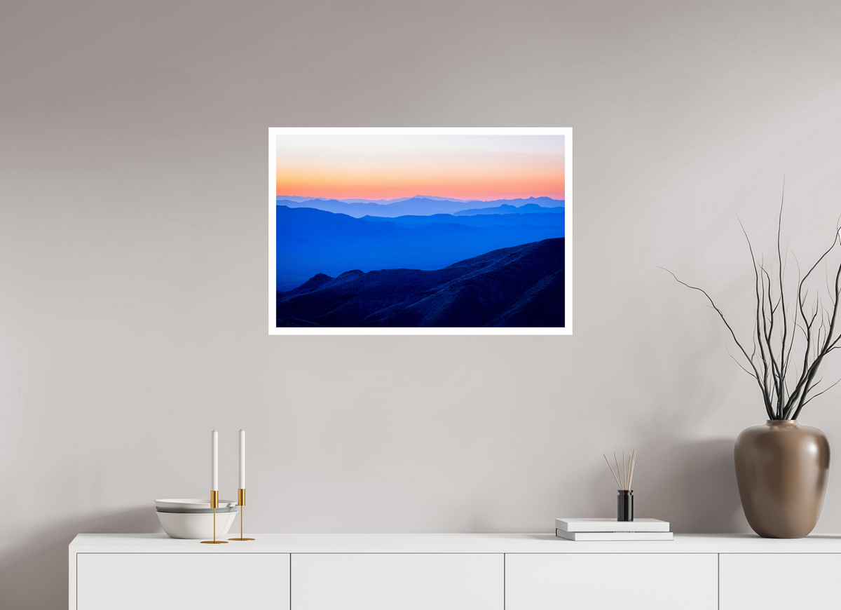 30 x 20″, canson baryta prestige II Sunrise on Dantes Peak