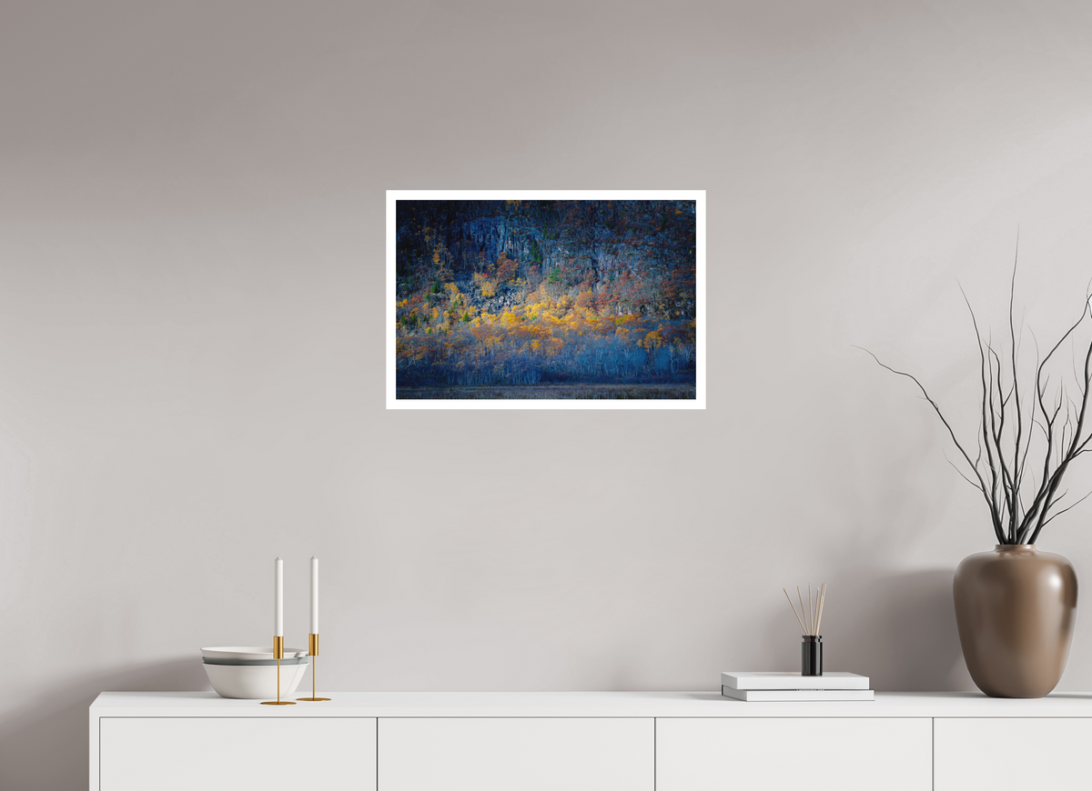 24 x 16″, germanetchsuperres Where the Mountain Burns after Rain