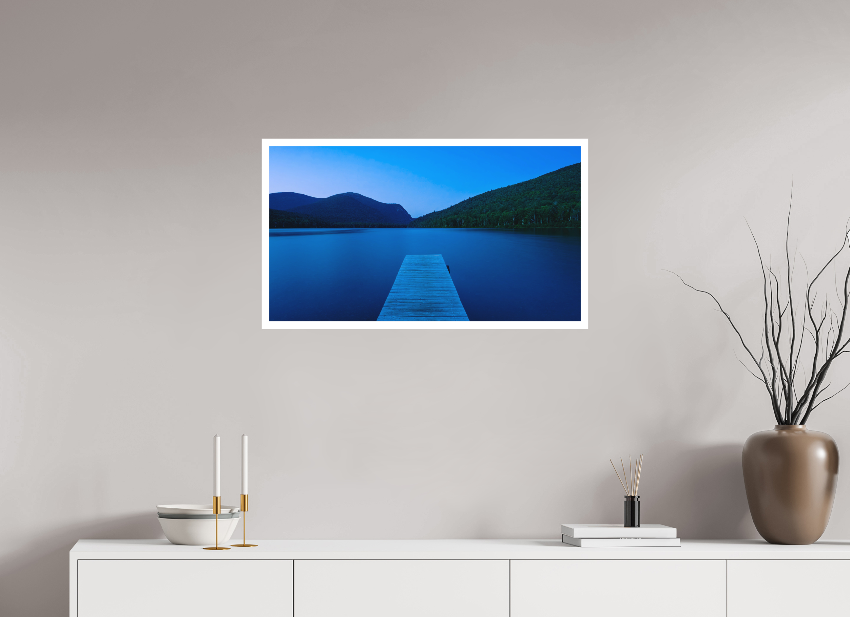 32 x 18″, Hahnemuehle German Etching blue awakening