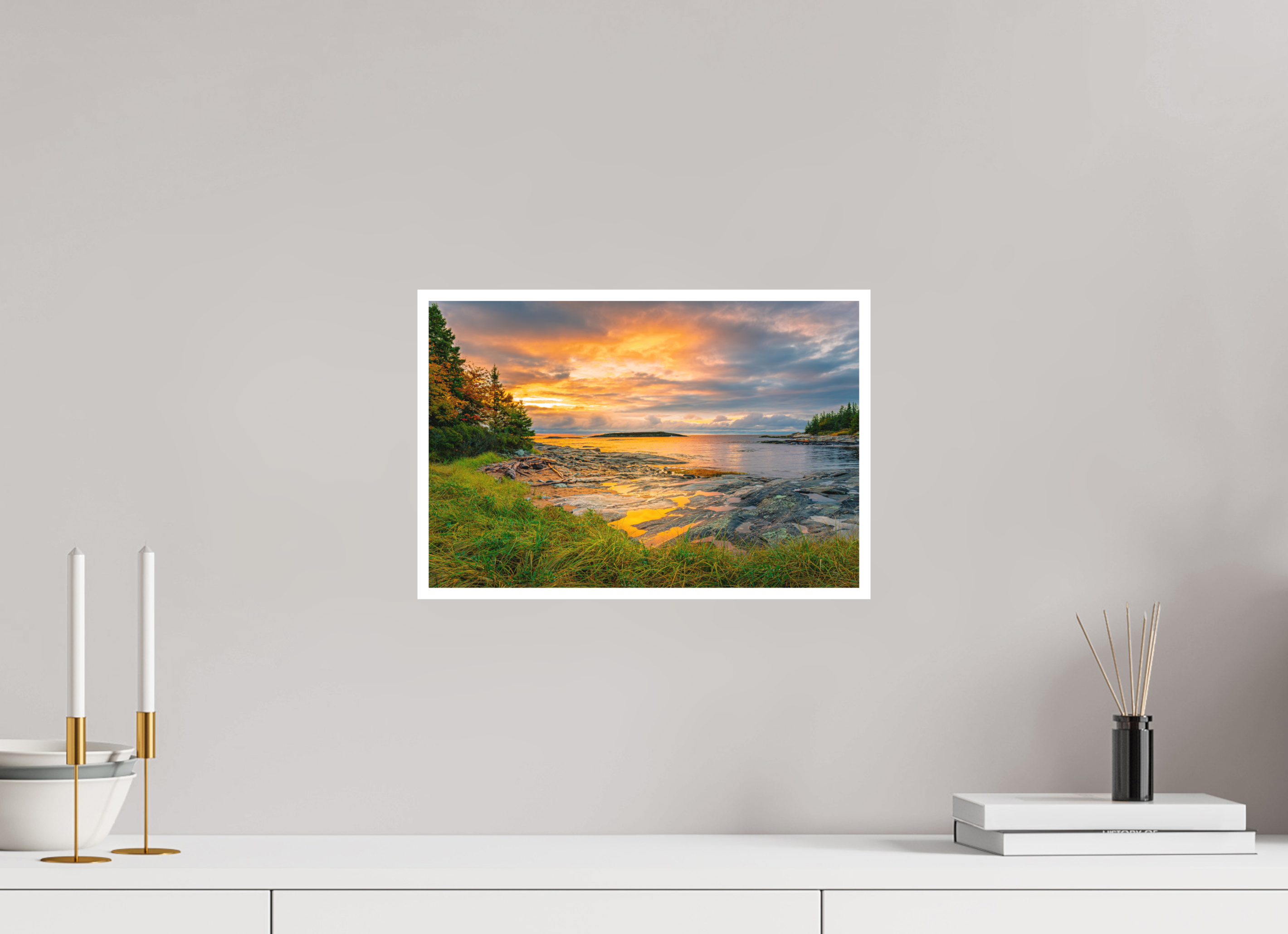 15 x 10″, Hanhnemuehle Photo Rag reflected coast