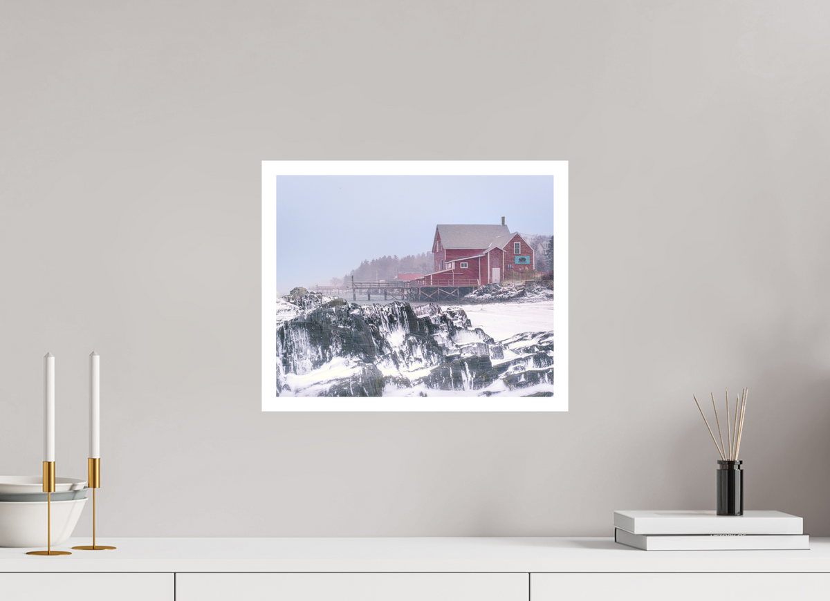 15 x 12″, germanetchsuperres Nor'easter Maine Coast
