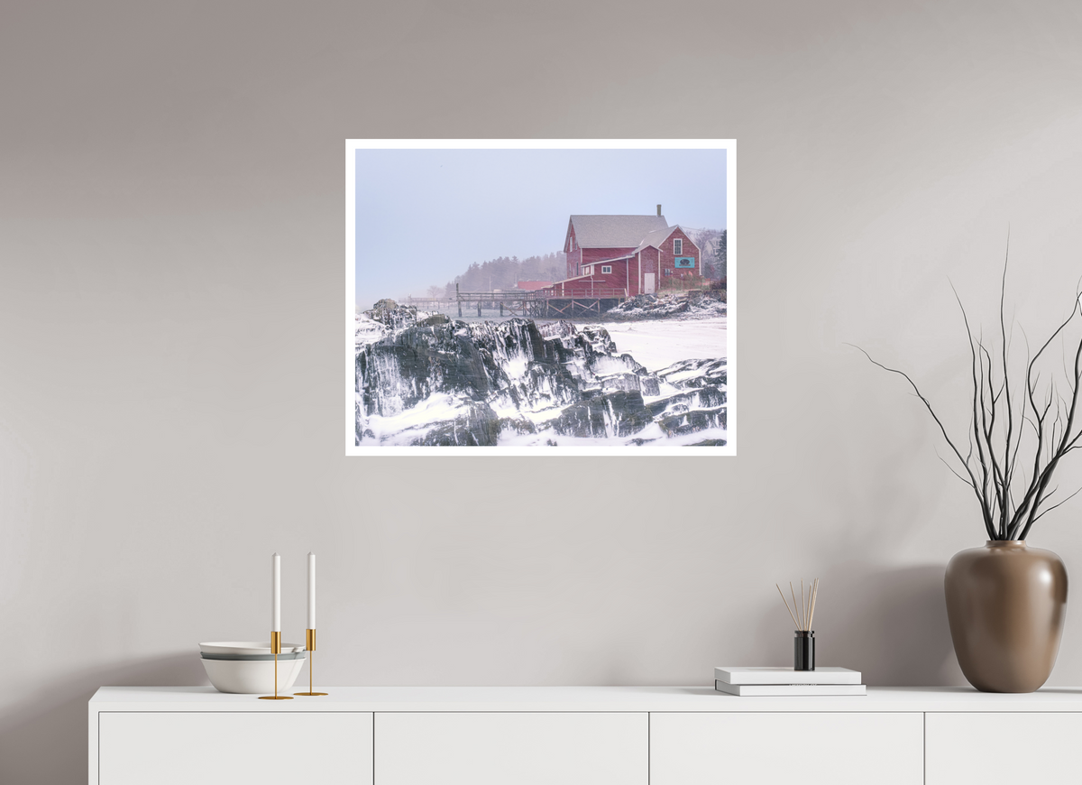 30 x 24″, germanetchsuperres Nor'easter Maine Coast