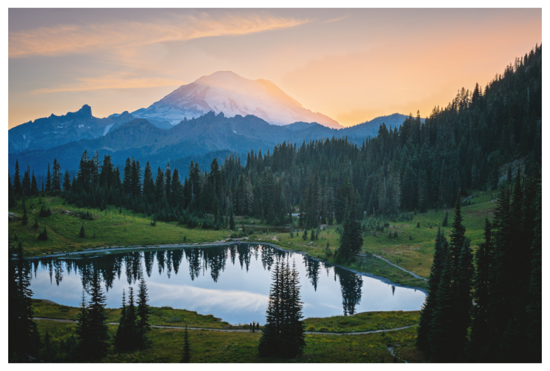 Main image Mt Rainier sunset
