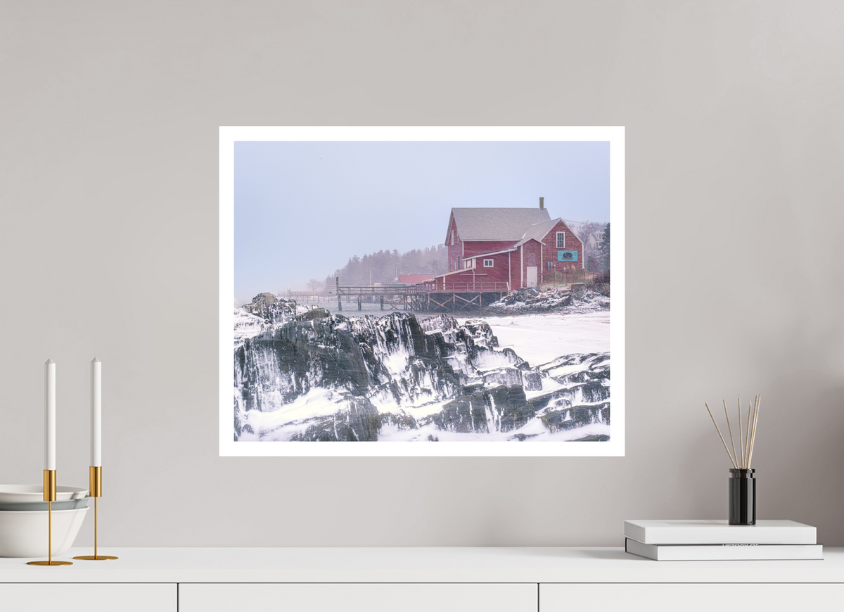 20 x 16″, germanetchsuperres Nor'easter Maine Coast
