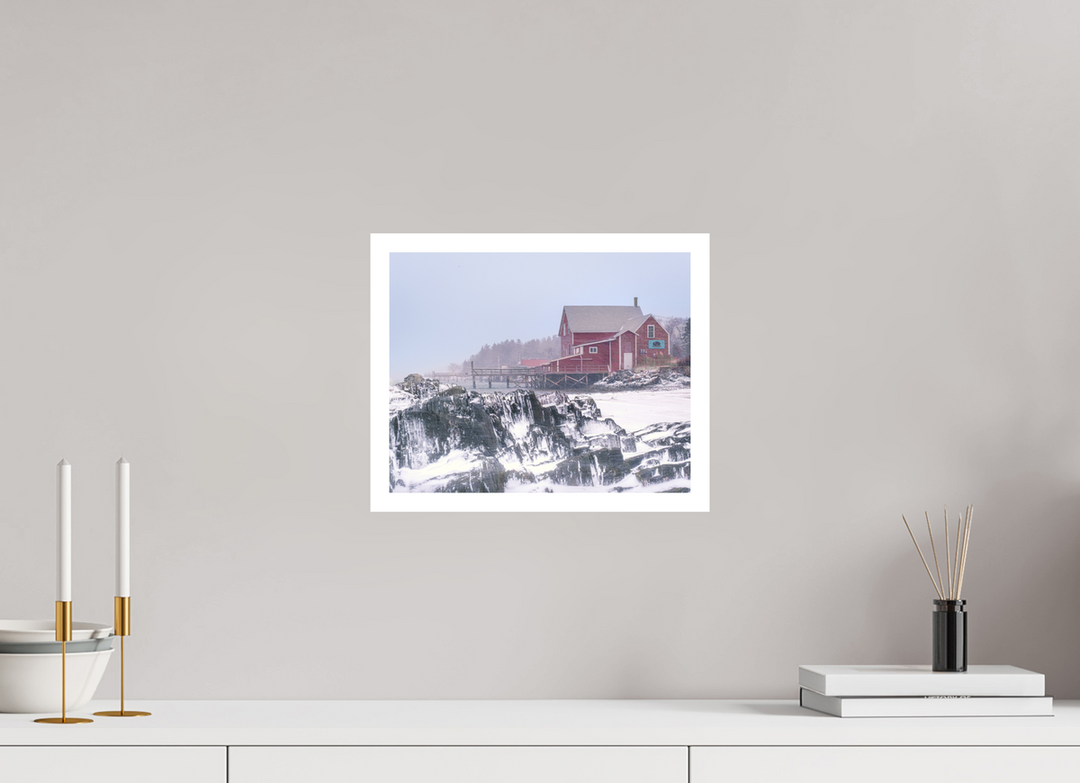 12.5 x 10″, germanetchsuperres Nor'easter Maine Coast
