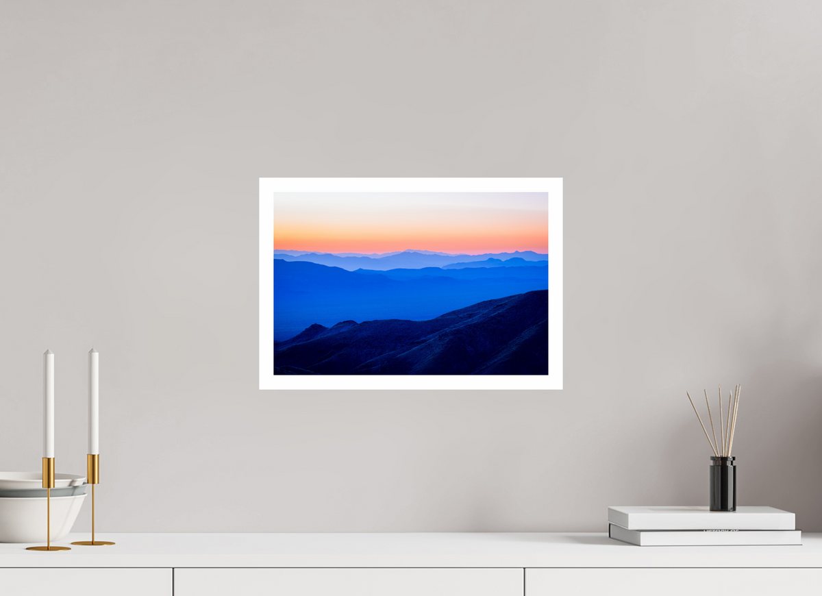 15 x 10″, canson baryta prestige II Sunrise on Dantes Peak